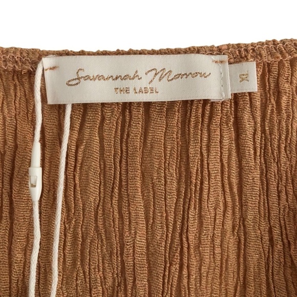 Savannah Morrow Amarillo Top In Sandstone Tie Front Size XL - Picture 3 of 11